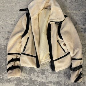 Dh Shearling moto jacket